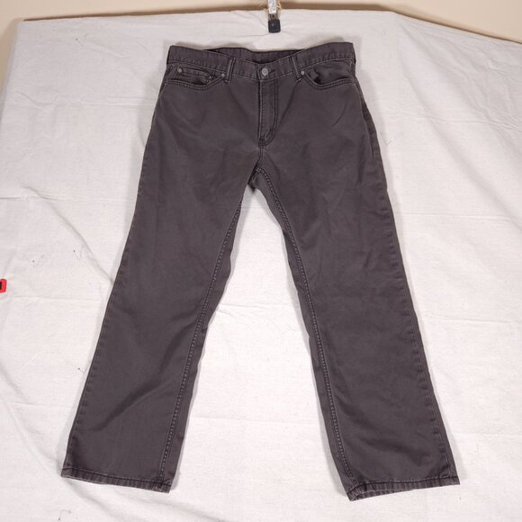 Levis Charcoal Gray 559 Relaxed Fit Denim Pants Mens 36x30 Jeans RUNS SMALL - Picture 1 of 16